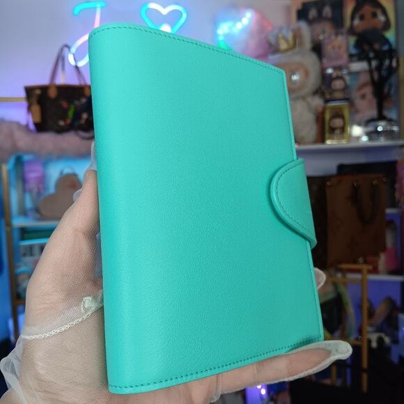 NIB Tiffany & Co Blue Leather Notebook Passport Photo Cover w/Notebook Box - Picture 3 of 12